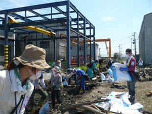 宮城県石巻市へ被災地でのボランティア活動